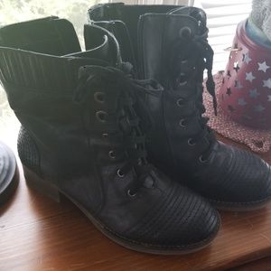 BareTraps Black Boots